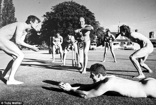 Is that what googly really means? Members of the cricket team stripped off for the charity calendar 