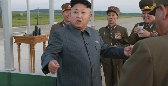 North Korean leader Kim Jong Un guides the actual parachuting and striking drill of paratrooper units of the KPA North Korean leader Kim Jong Un, North Korea
