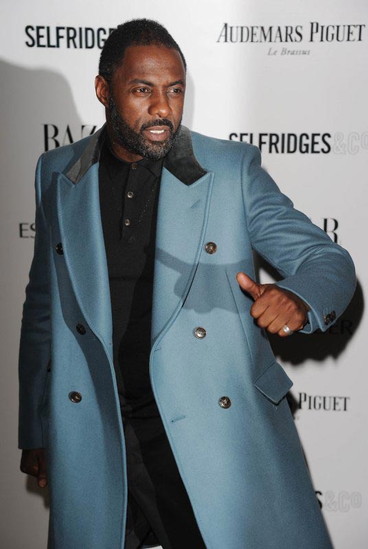 LONDON, ENGLAND - NOVEMBER 05: Idris Elba arrives for the Harpers Bazaar Women Of The Year Awards at Claridges Hotel on November 05, 2013 in London, England. (Photo by Stuart C. Wilson/Getty Images)