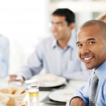 businesspeople man lunch breakfast business lunch