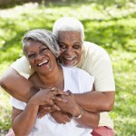Portrait of senior African American couple