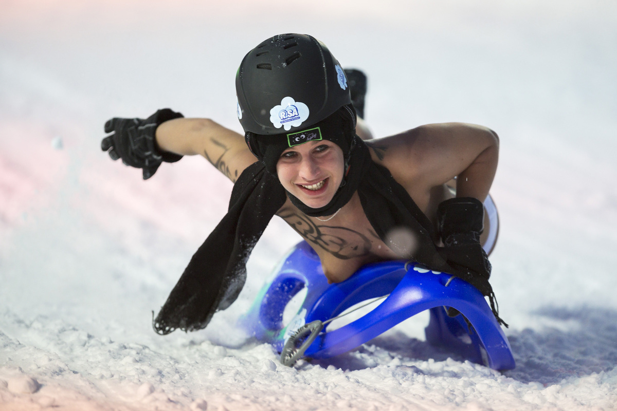 Naked girls sled Snow Sledding Spot A Favorite With Locals And Visitors Local News Wmicentral Com