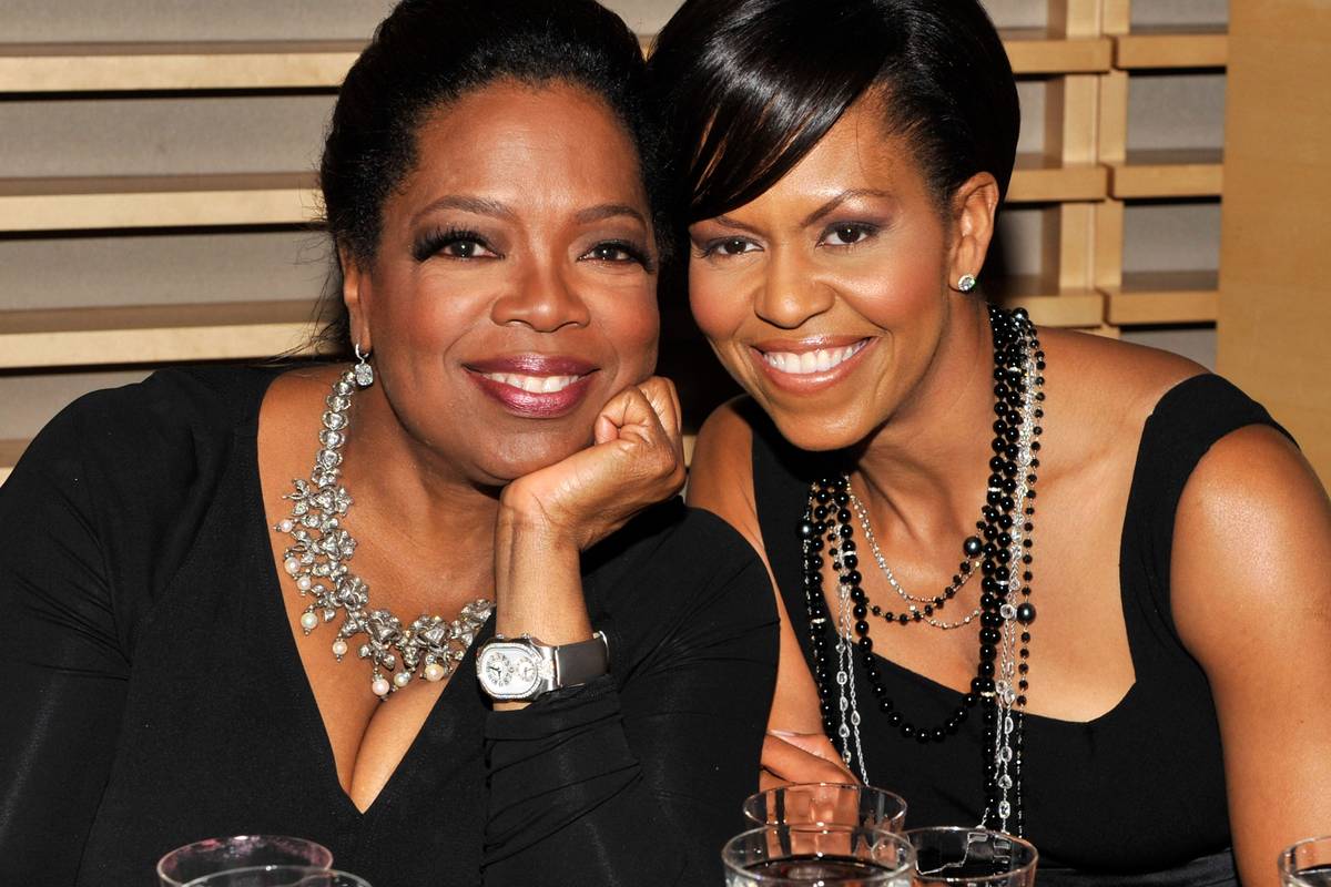 NEW YORK - MAY 05: Oprah Winfrey and First Lady Michelle Obama attends the Time's 100 Most Influential People in the World Gala at Rose Hall - Jazz at Lincoln Center on May 5, 2009 in New York City. (Photo by Kevin Mazur/WireImage for Time Inc.)