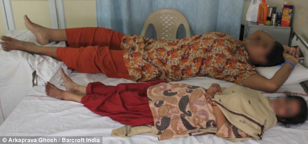 Saved: Siddiqa travelled nearly 1,000 miles to undergo the life-saving operation in Delhi where the tumour was removed (Photo Credit: Daily Mail)