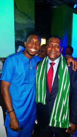 Timi Dakolo and Aliko Dangote at Davos 2914