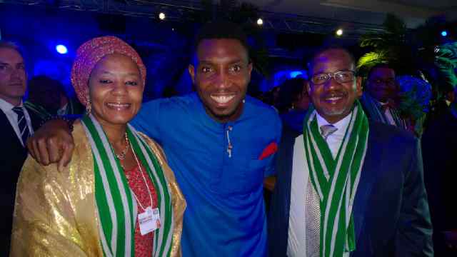 Timi Dakolo and the Minister of FCT and wife at Davos 2014