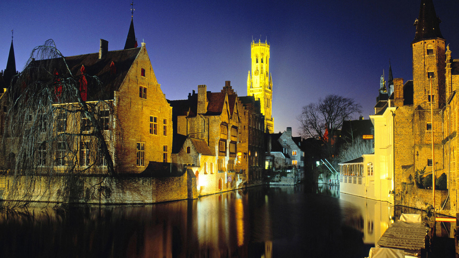 Millpond and Belfry, Bruges, Belgium