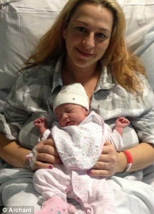 Shock: Kirsty Tierney-Jones was given a parking fine despite driving to the A&E with severe pain and bleeding while pregnant with baby Alice-Neve