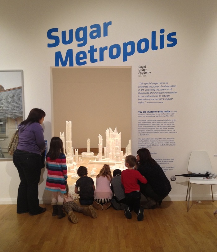Children entering the Northern Ireland version of Sugar Metropolis (Photo Credit: Project On Kickstarter)