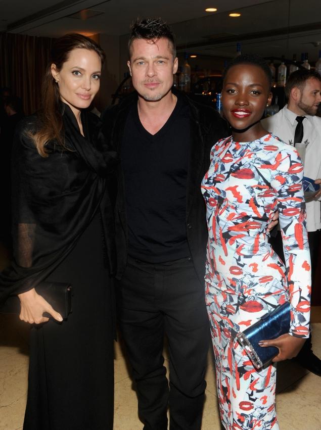 Angelina, Brad, and Lupita