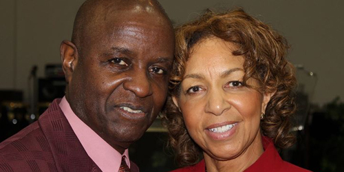 Bishop Bobby Davis pictured with his wife in a photo from the church's website