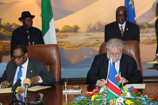 Agreements signed by Nigeria & Namibia include youth devt, BASA, Technical Cooperation, mining,trade etc