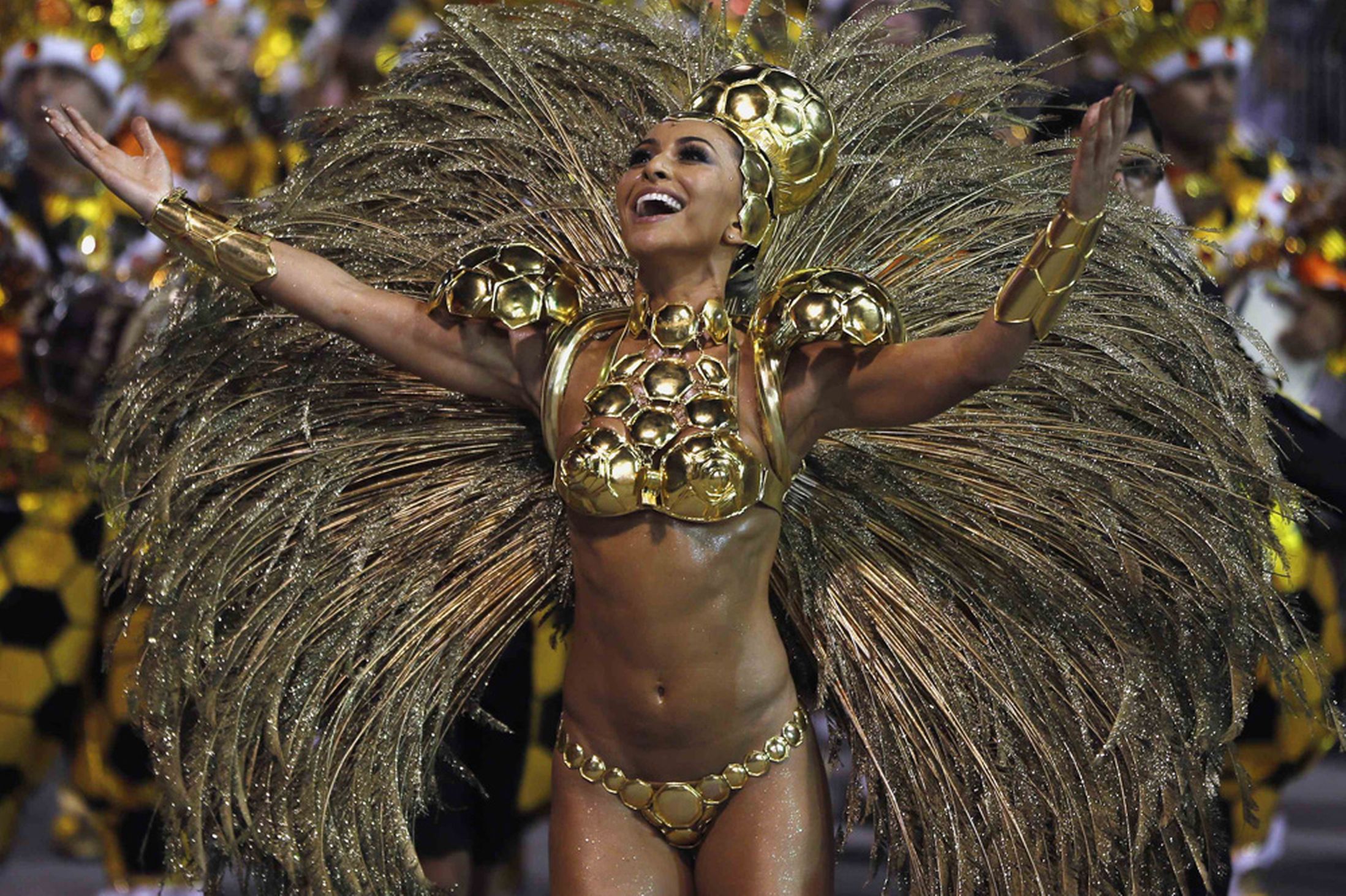 Carnival is celebrated in more than 400 towns and villages, but the festivities in Sao Paulo and Rio are famous for their scale (Photo Credit: Daily Mirror) 
