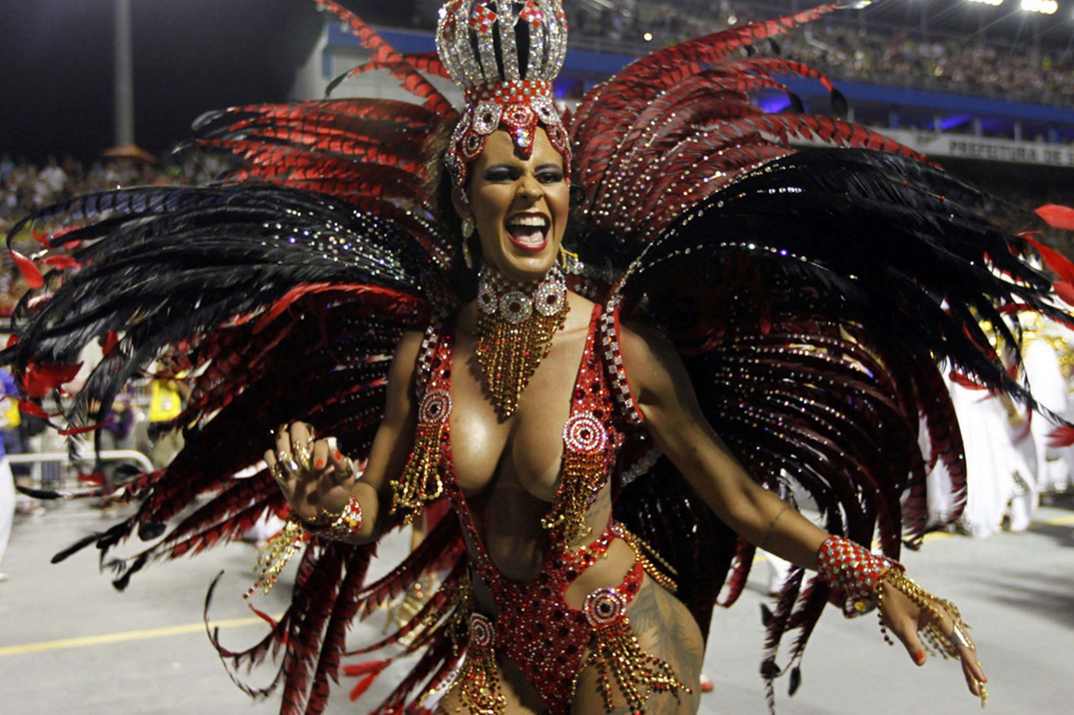 Carnival began on Friday and will continue until Shrove Tuesday - or 'Fat Tuesday' as it is called in Brazil (Photo Credit: Daily Mirror) 