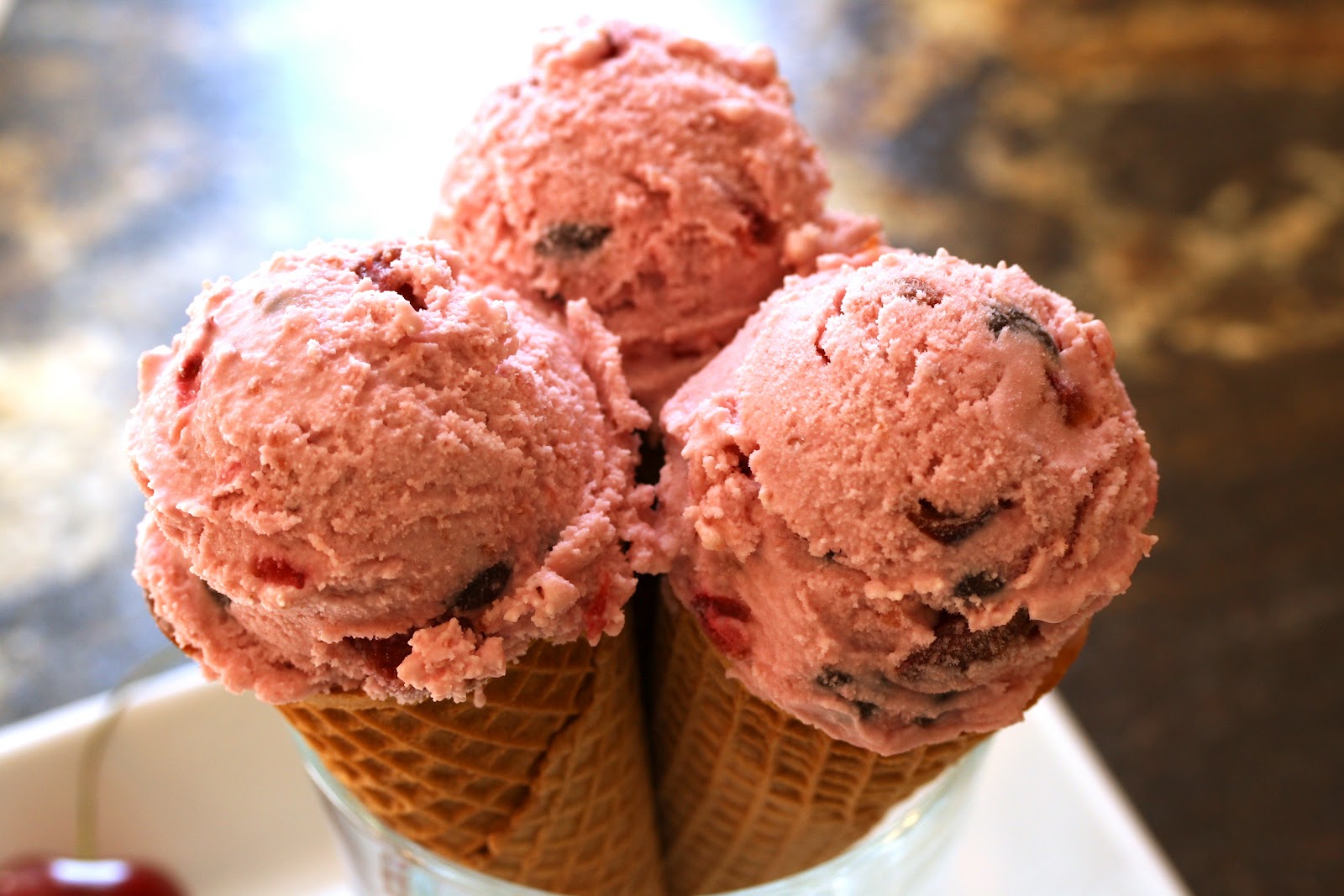 Ice cream Cherry and Chocolate Ice Cream