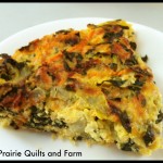 Kale Avocado and Ricotta Pie