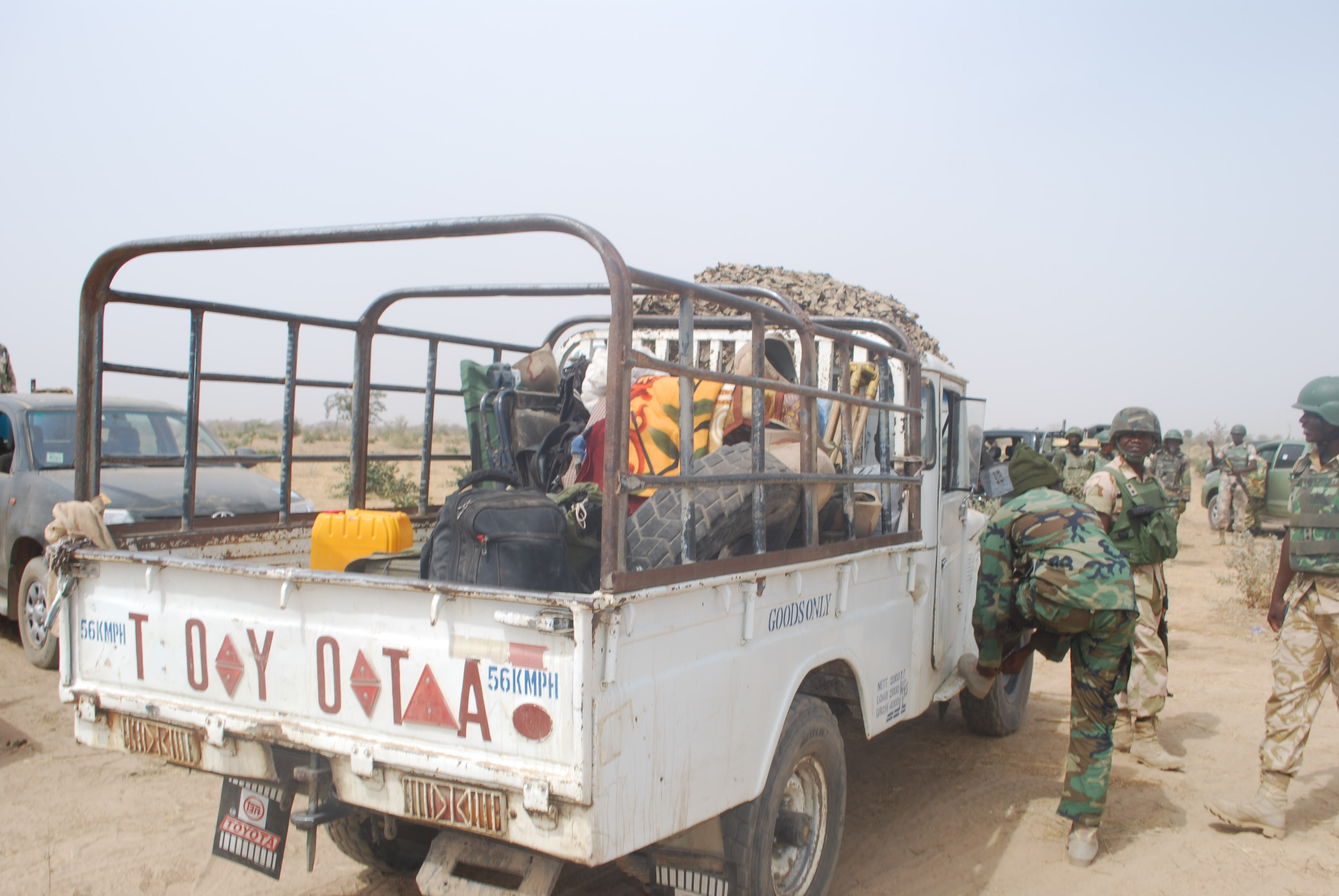 One of the terrorists vehicles recovered by security forces