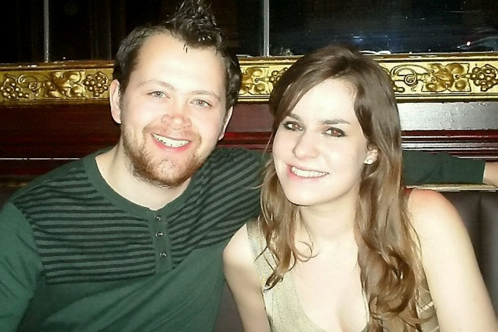 Jon Fenton pictured before the accident with his girlfriend (Photo Credit: Daily Mirror)