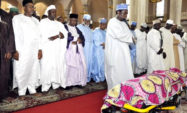 Funeral of Vice President Namadi Sambo's younger brother Capt. Yusuf Sabo Sambo on April 27, 2014 (Photo credit: Reuben Abati/Facebook)