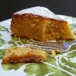 Kitties, Peaches, and almond torte the trent