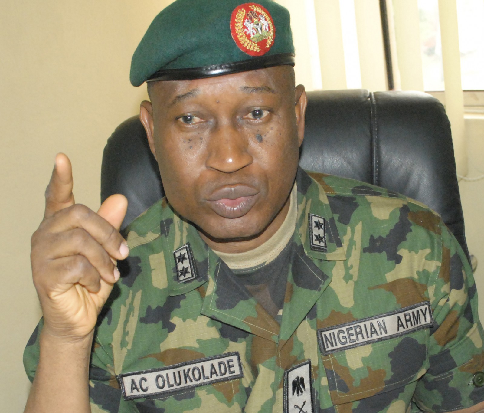 Boko Haram Nigerian Army The spokesman of the Nigeria Defence Headquarters, Maj. Gen. Chris Olukolade, on Tuesday, June 30, 2015 launched two books at the Nigeria Air Force Conference Centre.