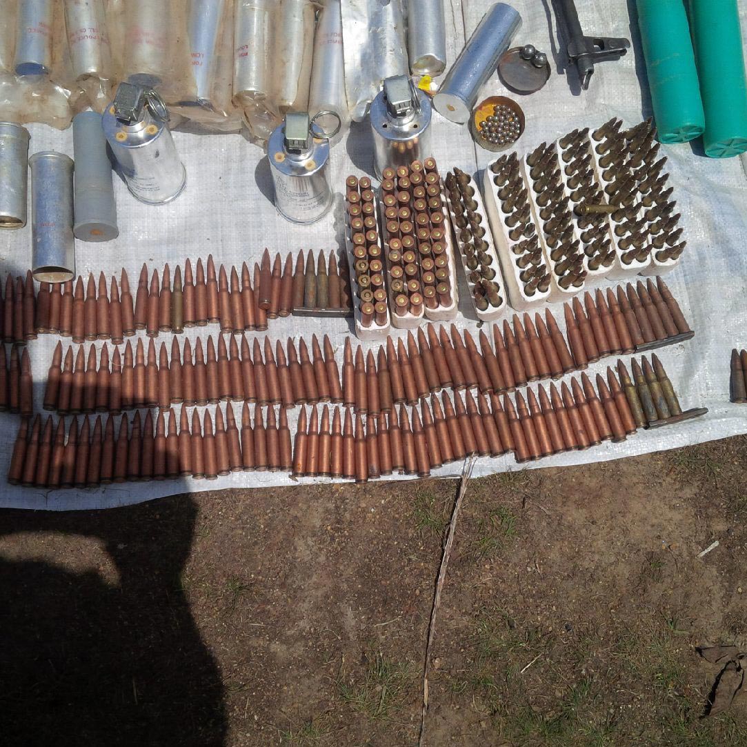  Assorted types of ammunition recovered from Boko Haram fighters at Balmo Forest (Photo: Defence HQRT)