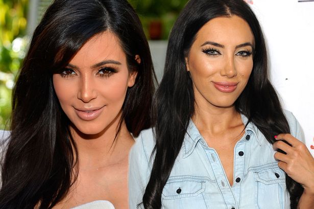 Kim Kardashian (left) and Milana Aslani (right)