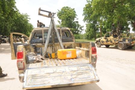 One of the terrorists vehicle captured by troops (1)