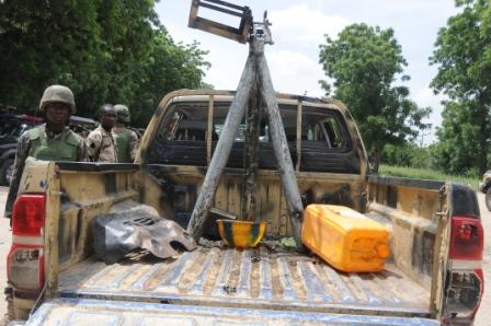another terrorist recovered vehicle in Konduga