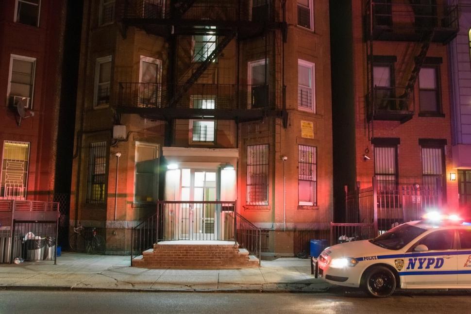 The scene of the incident at Cooper Street homeless shelter(Photo Credit: New York daily News)