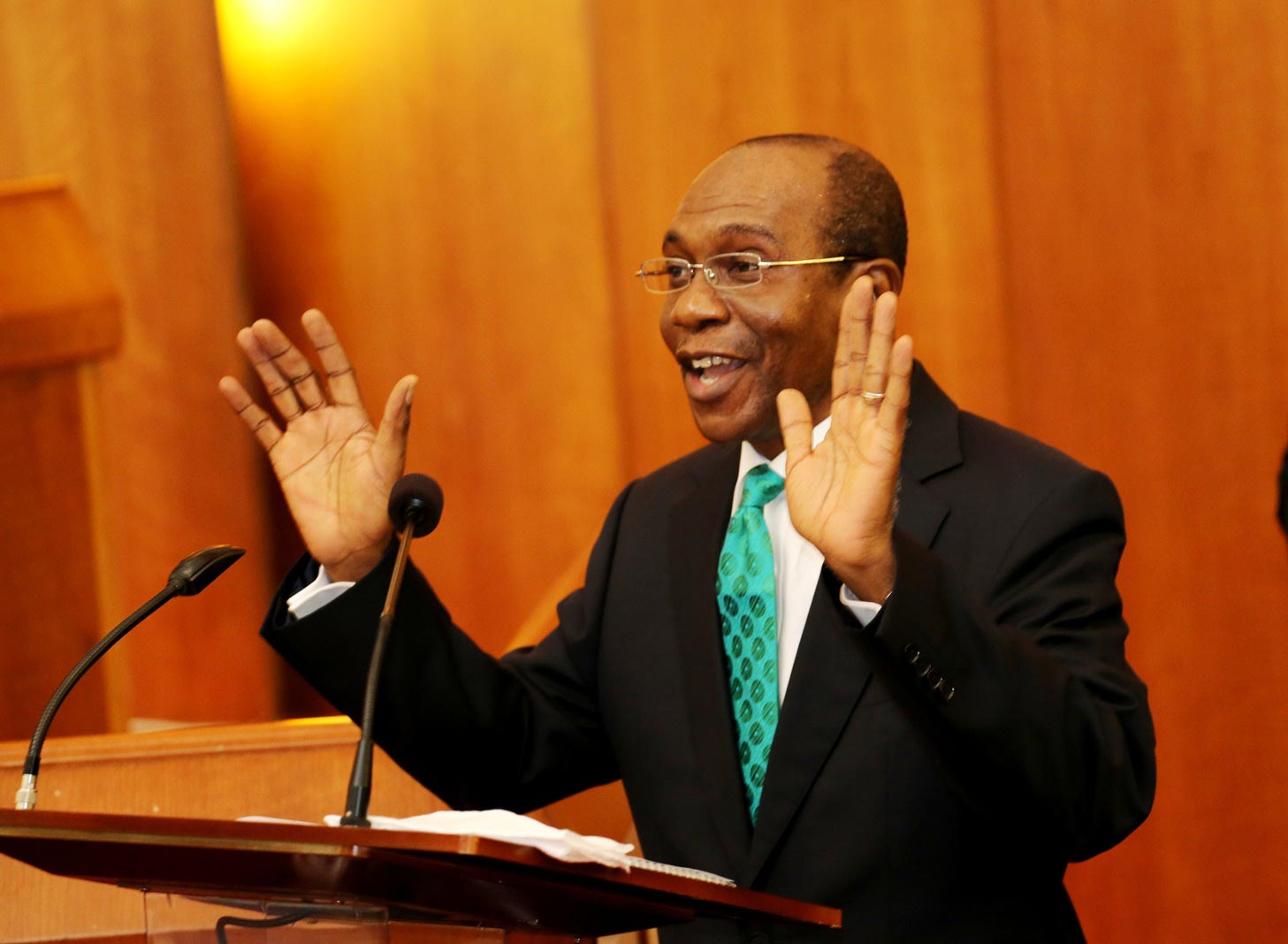 CBN governor Godwin Emefiele at his Senate confirmation hearing