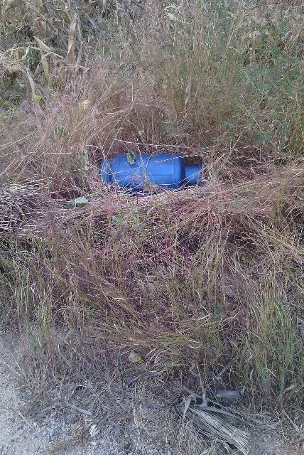 Gas cyliner abandoned by terrorists