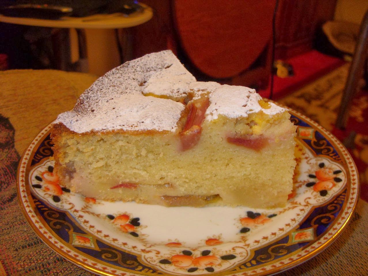 Rhubarb-&-Custard-cake-slice-Jenny-Eat-Wells