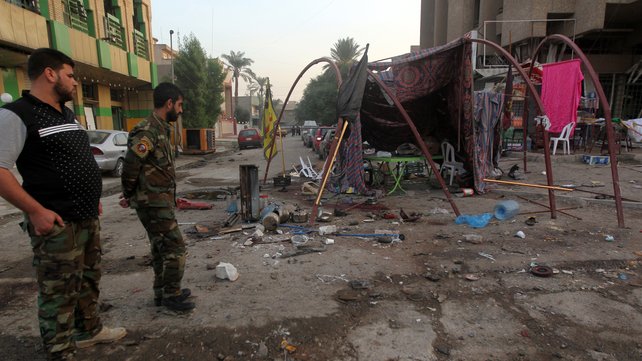 The Blast In Baghdad On Sunday, November 2, 2014 (Photo Credit: RTE)