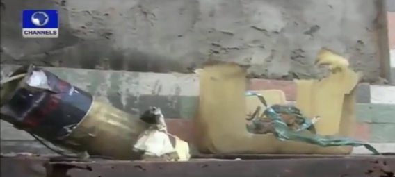 The IED devices after they had been devised | Screen grab from YouTube/Channels TV