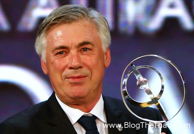 Carlo Ancelotti At Globe Soccer Awards In Dubai On Monday, December 29, 2014