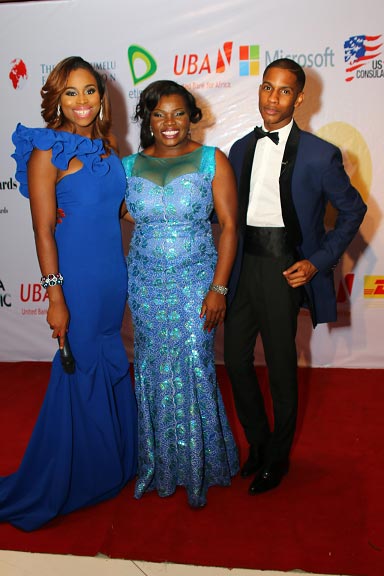 Mfon-Ekpo-with-red-carpet-hosts,-Zina-Anumudu-&-Denola-Grey