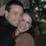 couple smile hug laugh