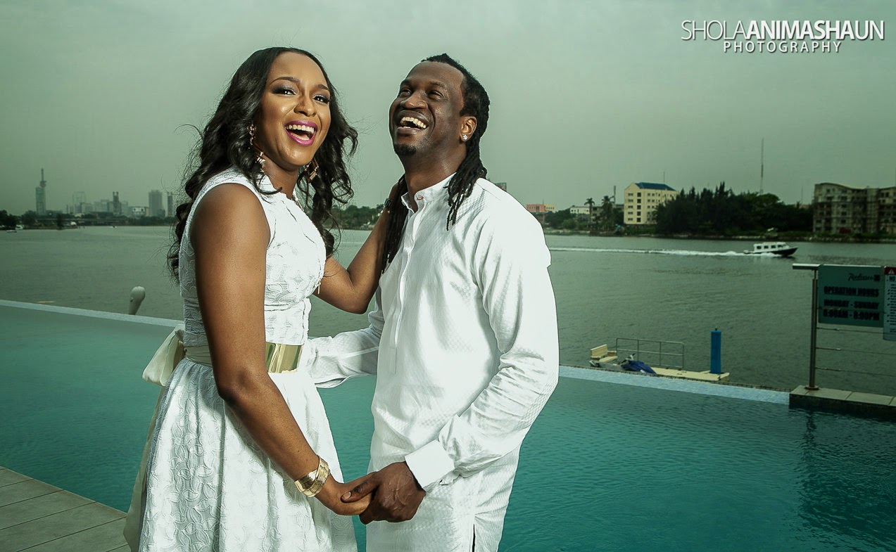 Paul and Anita Okoye in happier times