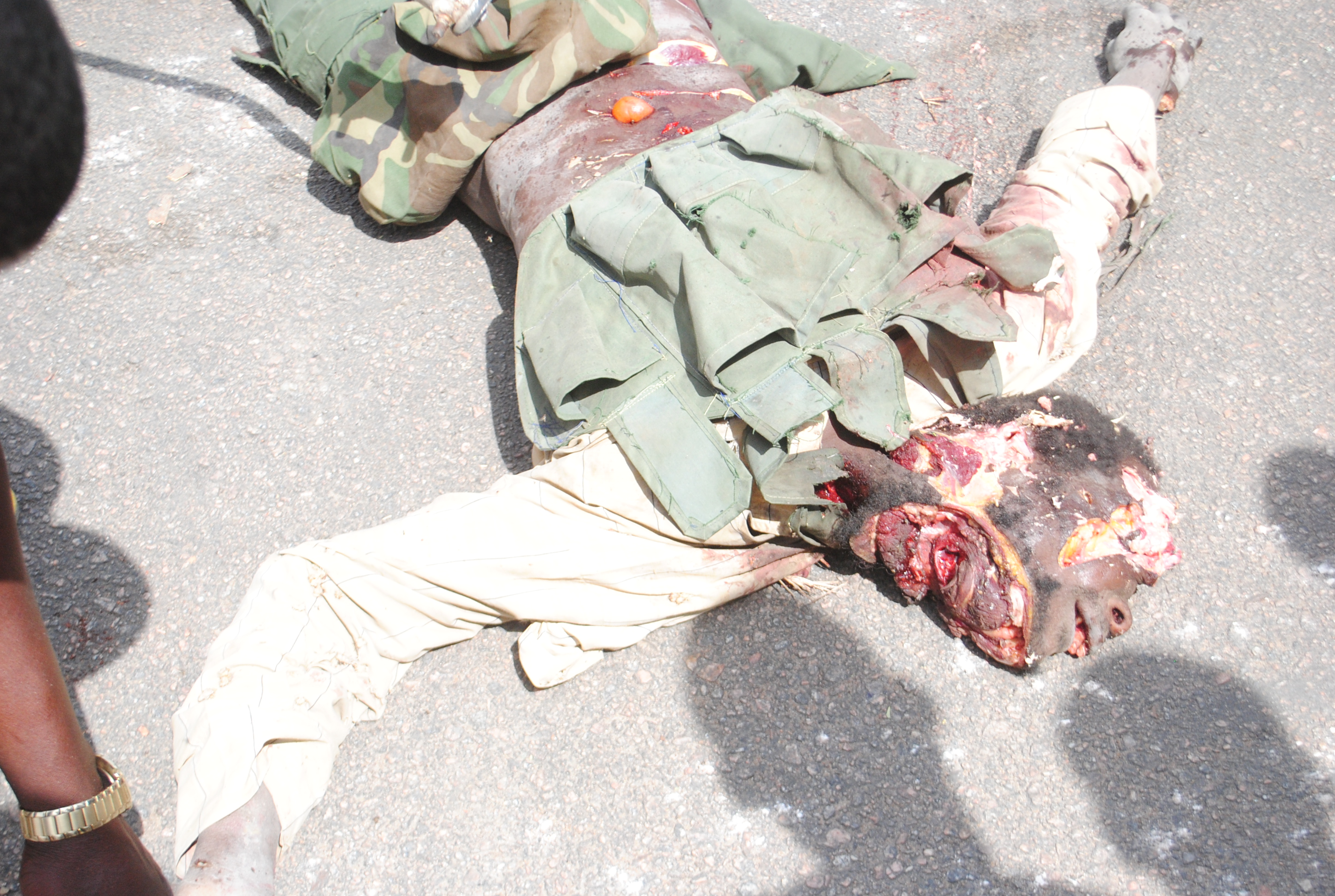 Boko Haram member killed by Nigeria troops i Borno (Photo Credit: Nigerian military)