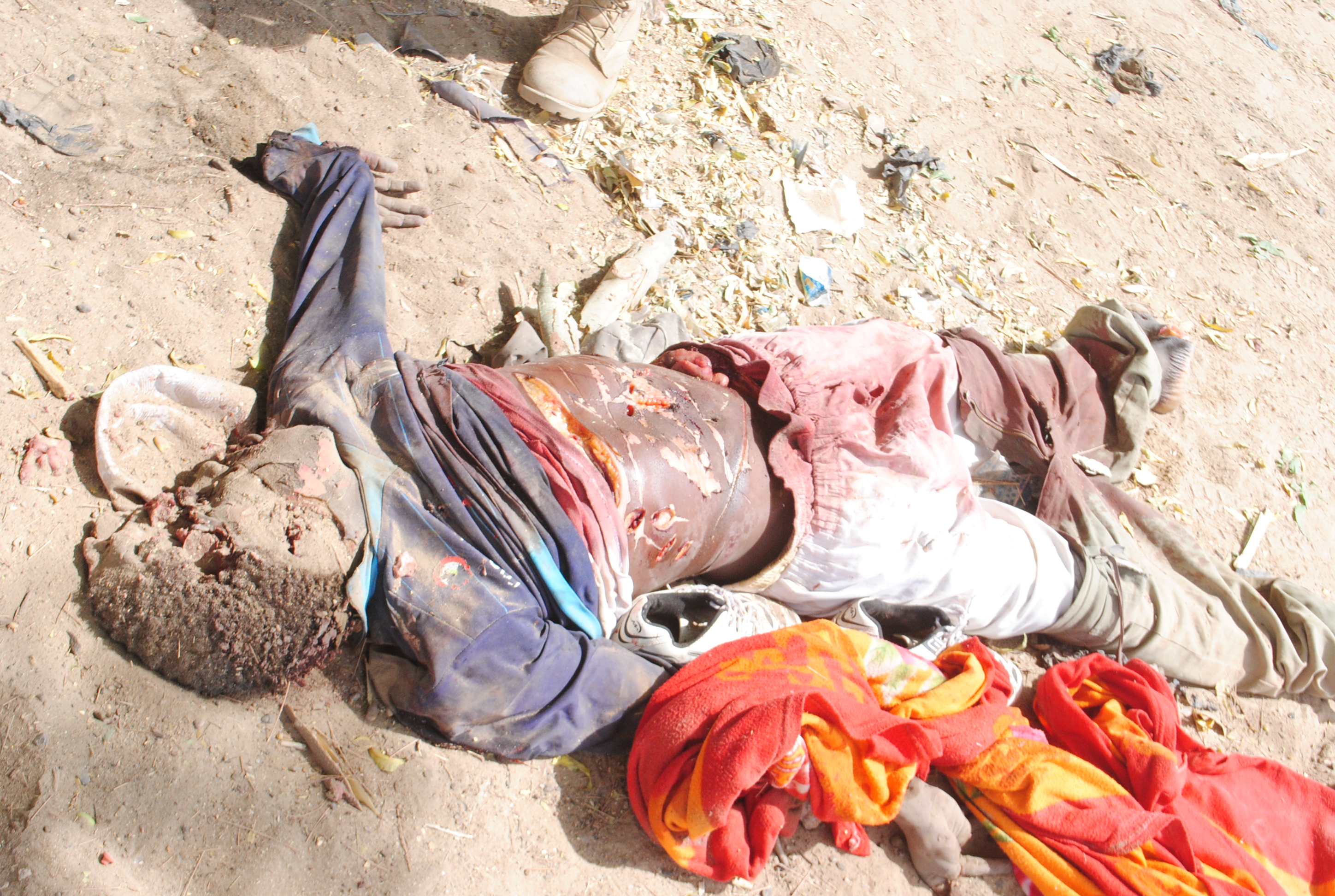 Boko Haram member killed by Nigeria troops i Borno (Photo Credit: Nigerian military)