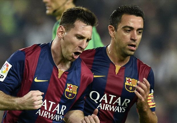 Lionel Messi And Xavi Hernandez