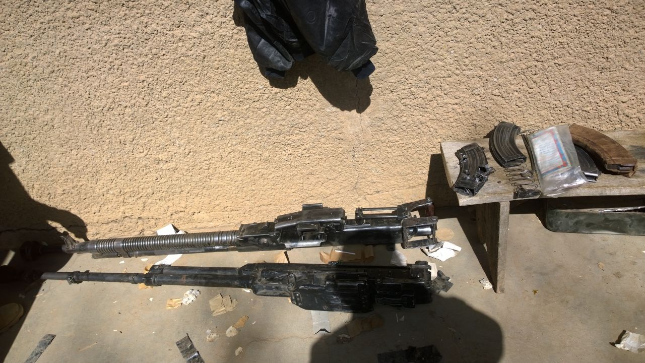 Some Anti Aircraft Guns seized from the terrorists  (1)