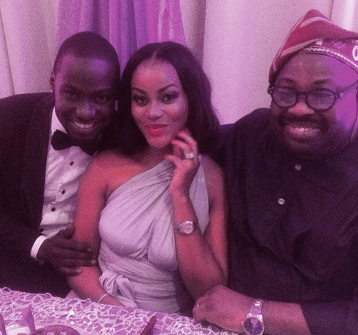 Damilola Adegbite and Chris Attoh wedding in Ghana on February 14, 2015 (Photo credit: Dele Momodu)