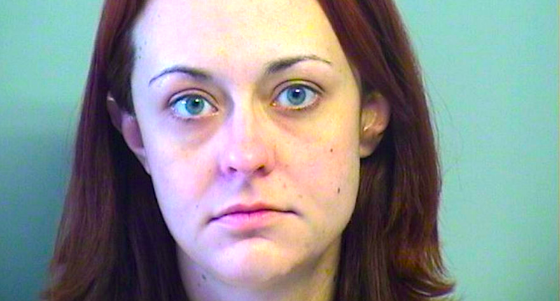 Amber Ellis allegedly tried to bite her boyfriend’s penis off following a drunken row in Oklahoma. (Photo Credit: Tulsa County Jail)