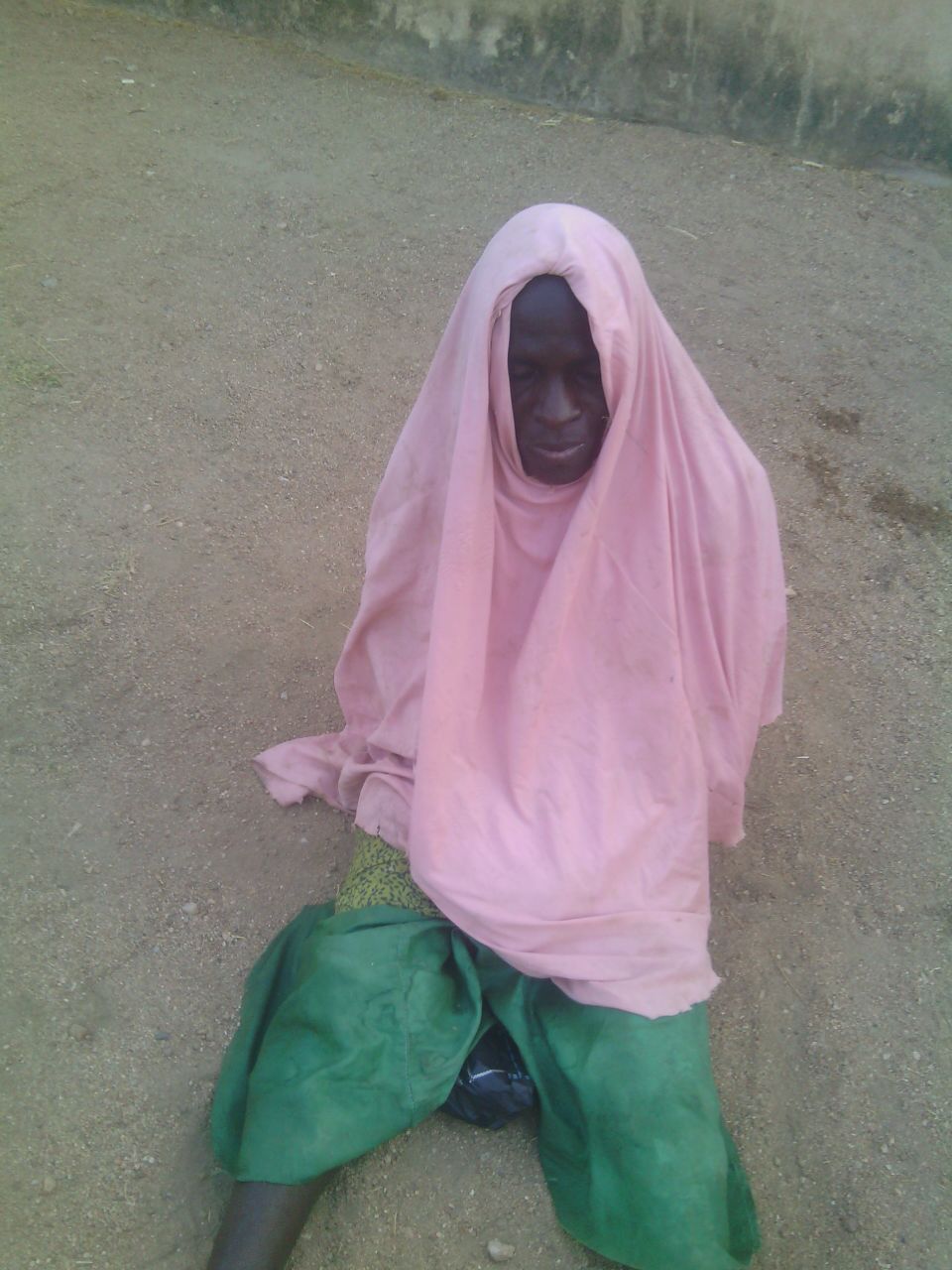 The suspected Boko Haram member (Photo Credit: The Scoop)