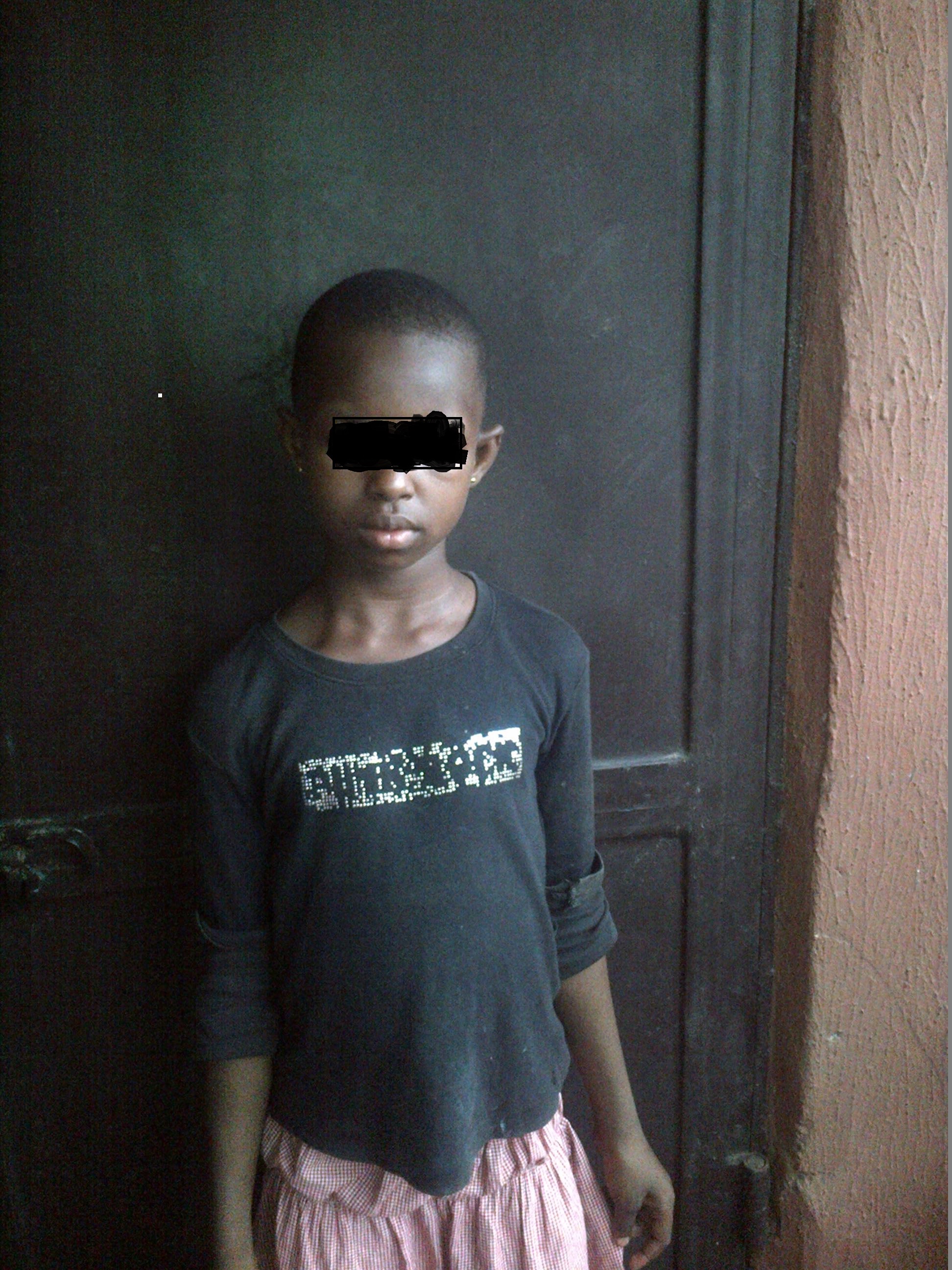 24-year-old man identified as Kingsley (pseudonym) was caught having sex with a 10-year-old girl, Favour,(pseudonym) in Anambra State on Friday, April 17, 2015. (Photo Credit: Unigwe Chidinma/ The Trent)