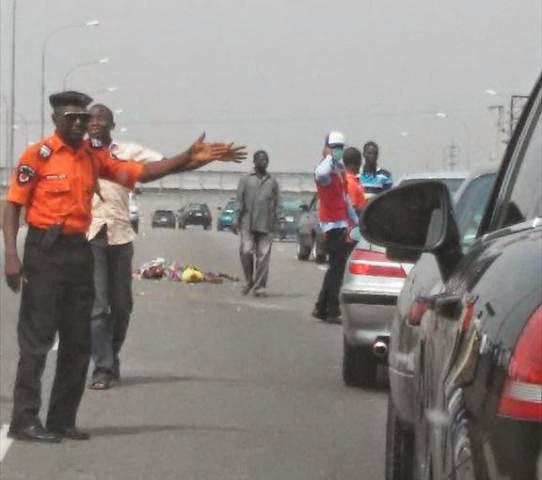 An unidentified man was on Tuesday, April 7, 2015 crushed to death at Abuja airport road.