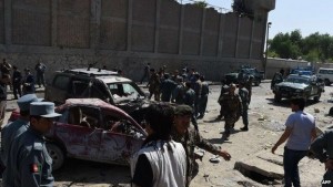 The Kabul Airport suicide blast damaged three cars outside the airport (Photo Credit: AFP)
