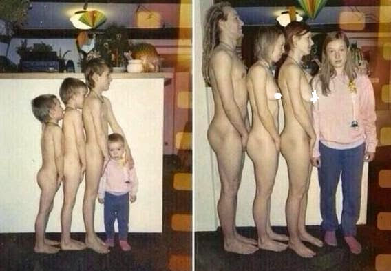 Naked family